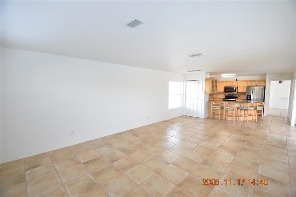 Empty room, Interior, Kitchen, Stainless Steel Appliances