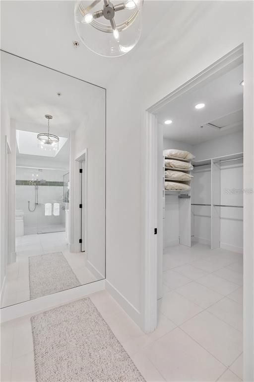 Bathroom, Glass Shower, Interior, Pendant Lights, Recessed Lighting