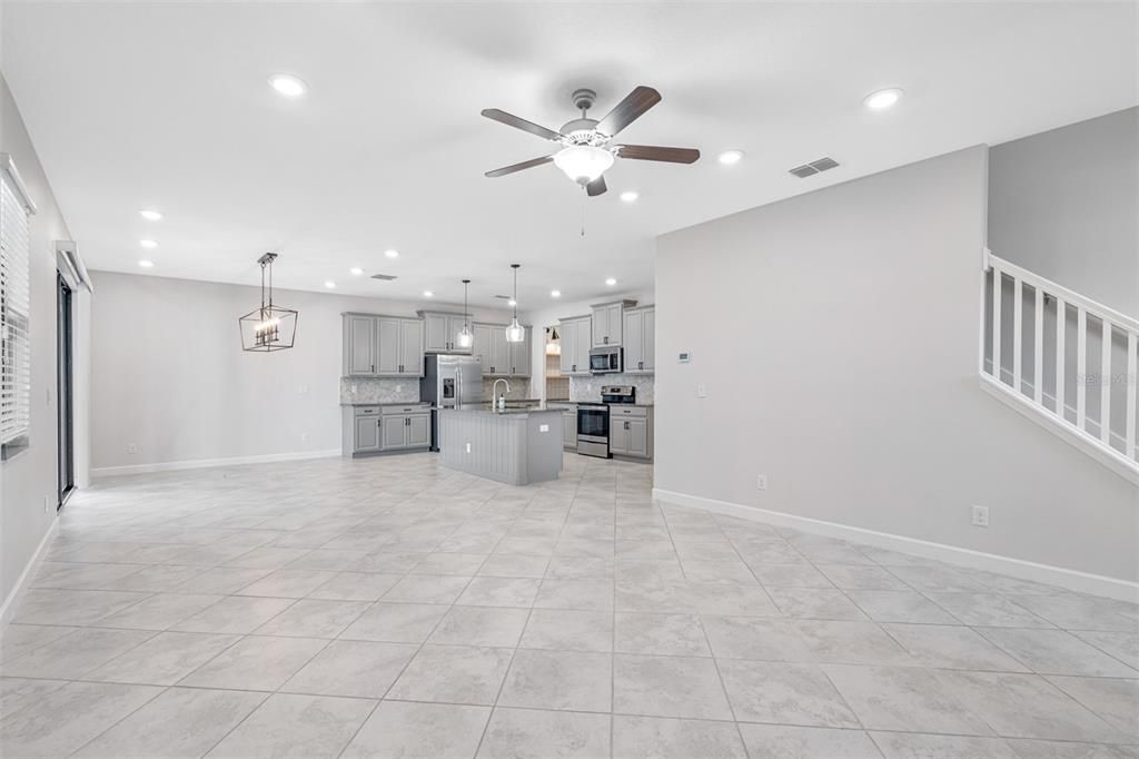 Interior, Kitchen, Pendant Lights, Recessed Lighting, Stainless Steel Appliances