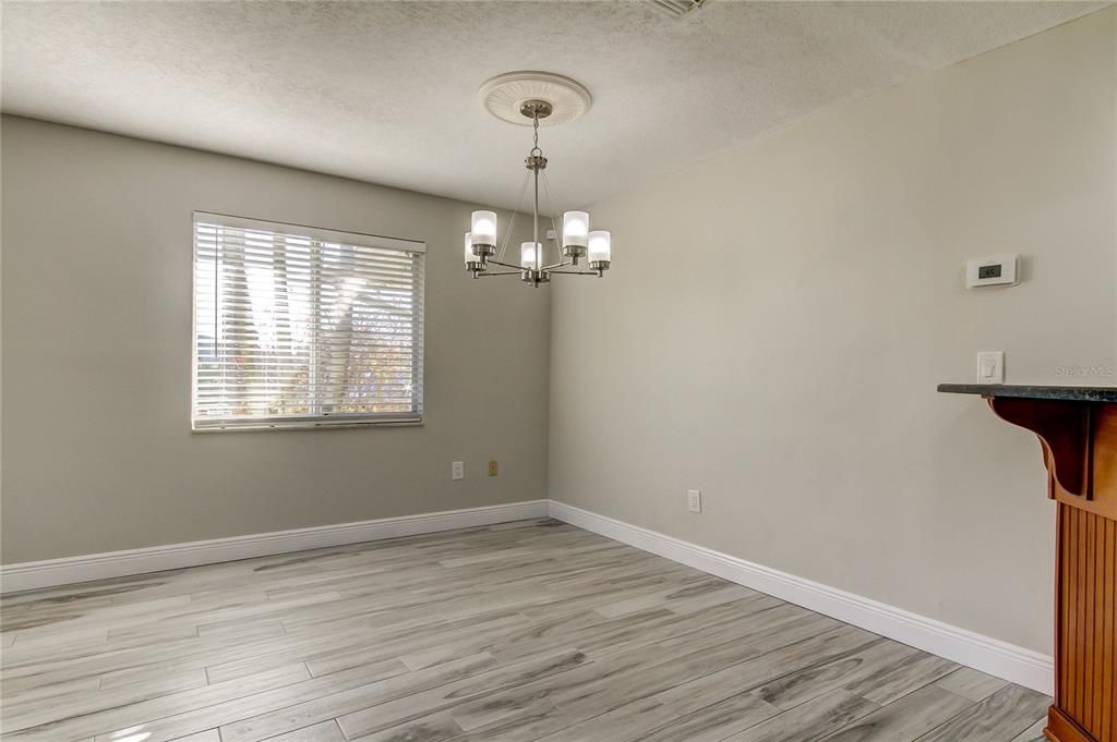 Chandelier, Empty room, Interior, Wood Texture Flooring
