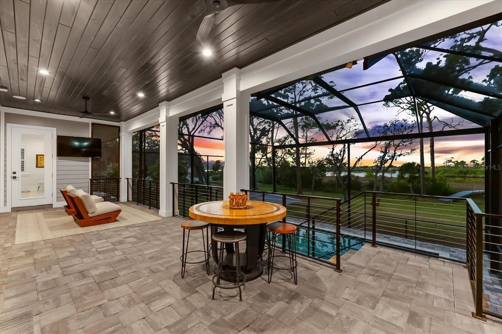 Glass Ceilings, Interior, Pool, Recessed Lighting, Sun Room