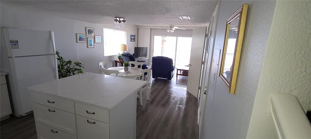 Interior, Kitchen, Living room, Wood Texture Flooring