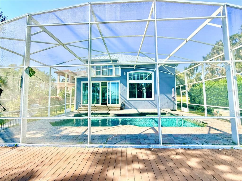 Glass Ceilings, Interior, Pool, Sun Room, Wood Texture Flooring