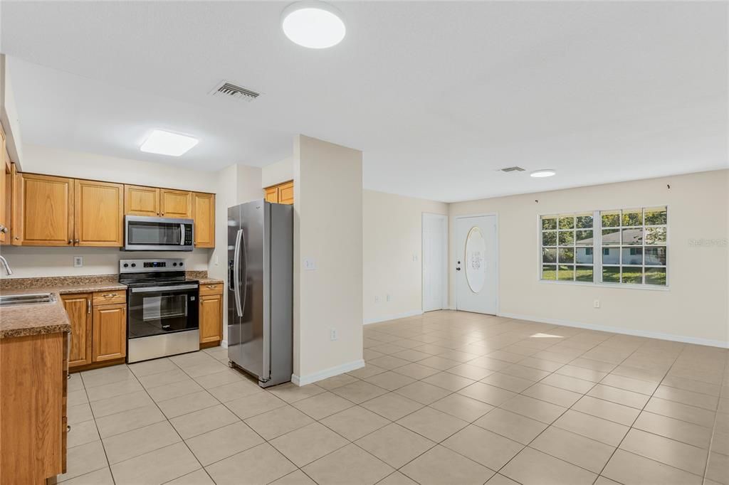 Interior, Kitchen, Recessed Lighting, Stainless Steel Appliances