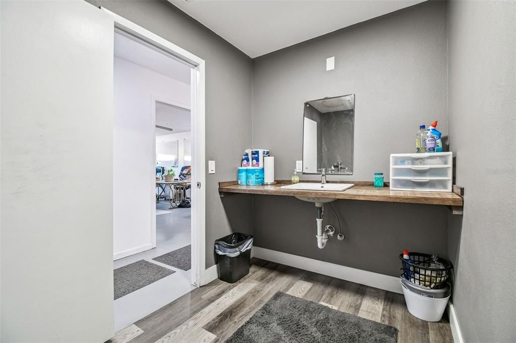 Bathroom, Interior, Wood Texture Flooring