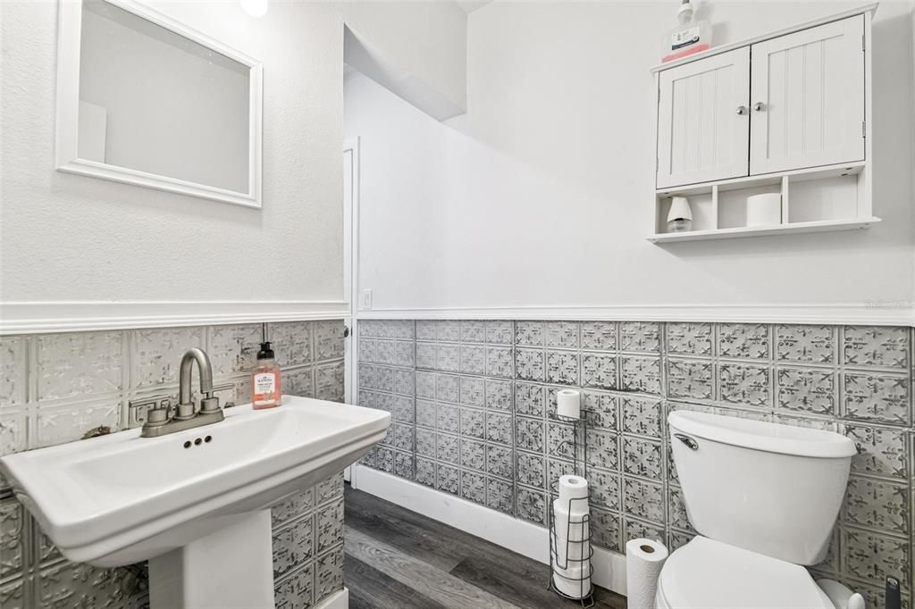 Bathroom, Interior, Wood Texture Flooring