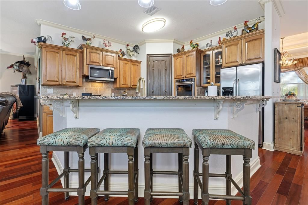 Interior, Kitchen, Wood Texture Flooring