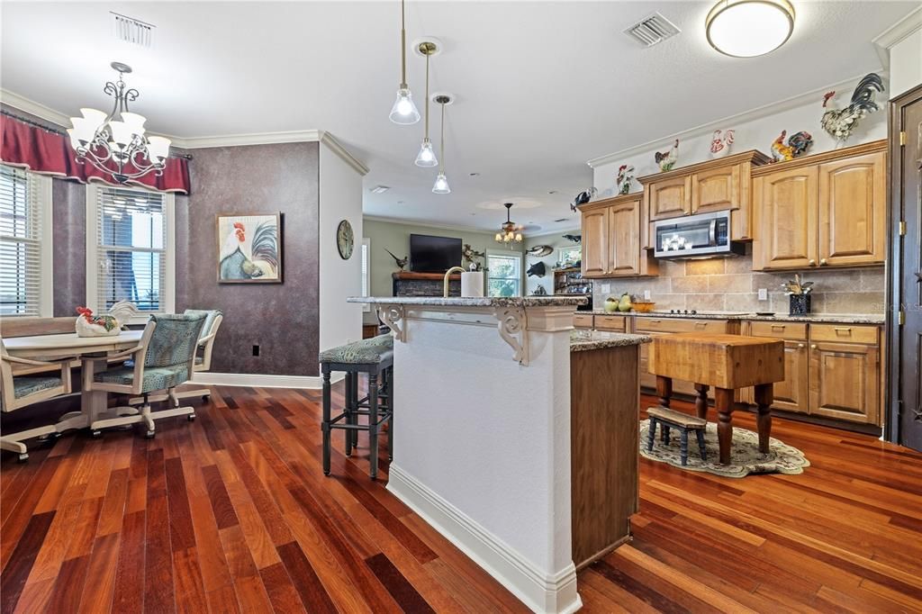 Chandelier, Dining room, Interior, Kitchen, Pendant Lights, Wood Texture Flooring