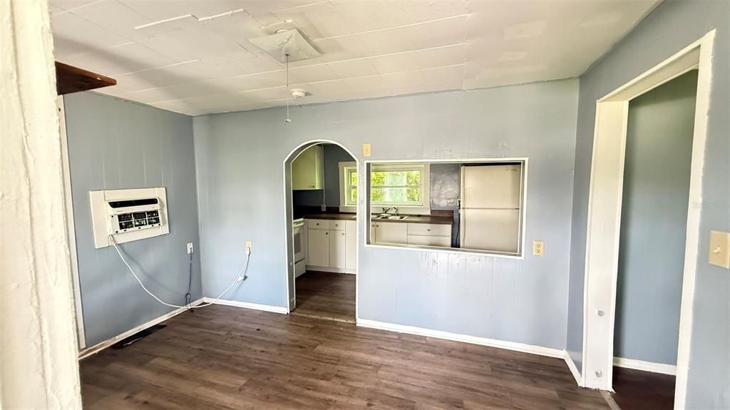 Empty room, Interior, Kitchen, Wood Texture Flooring
