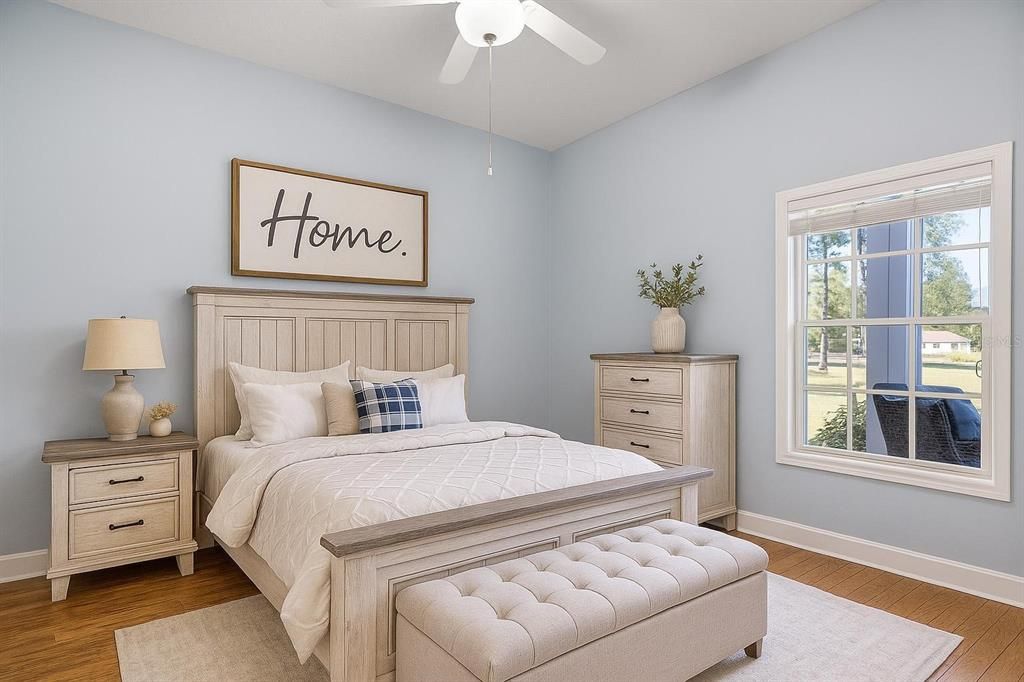 Bedroom, Interior, Wood Texture Flooring