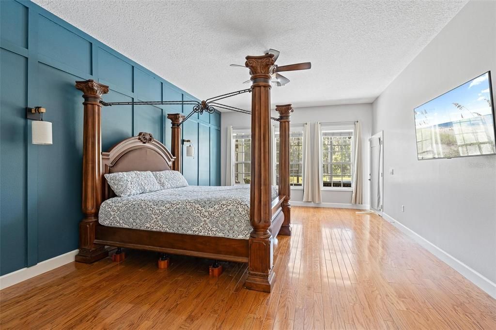 Bedroom, Interior, Wood Texture Flooring