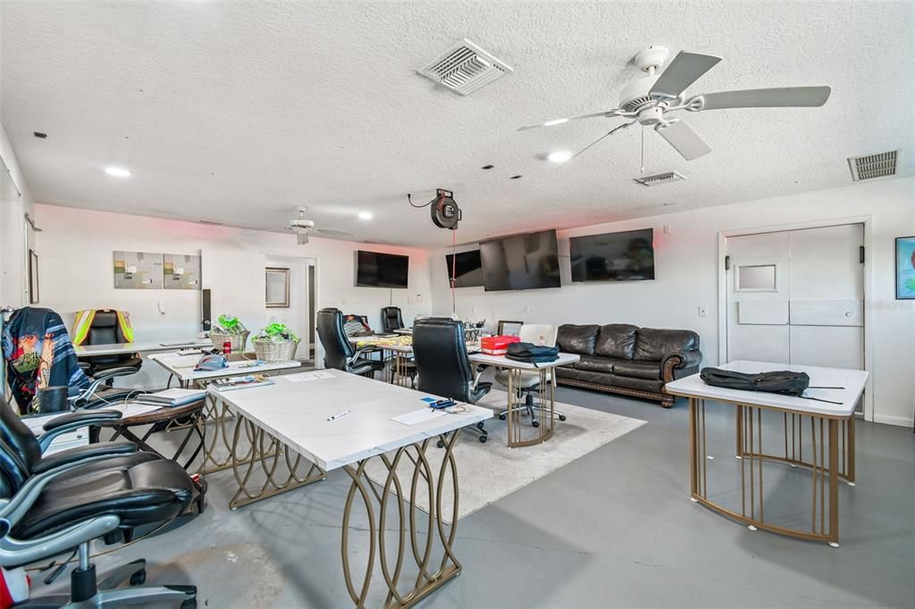 Home Office, Interior, Recessed Lighting