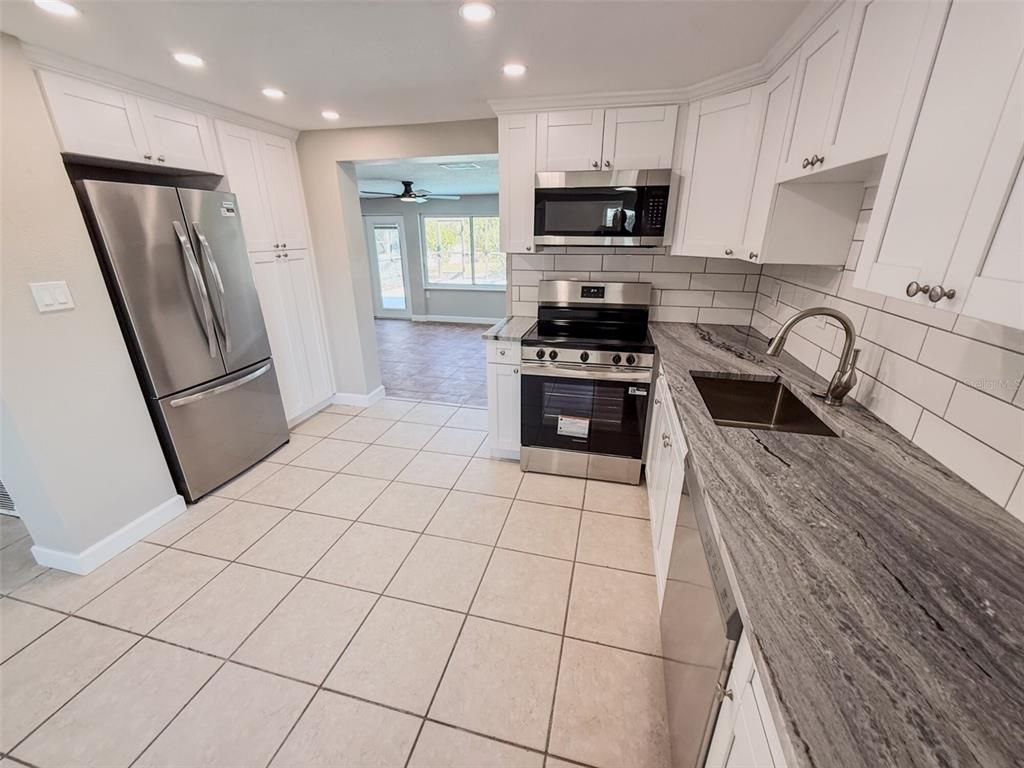 Interior, Kitchen, Recessed Lighting, Stainless Steel Appliances