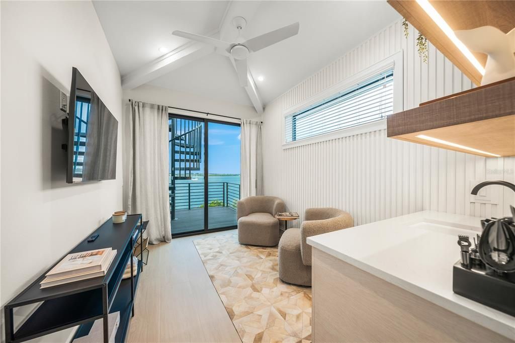 Interior, Recessed Lighting, Water, Wood Texture Flooring