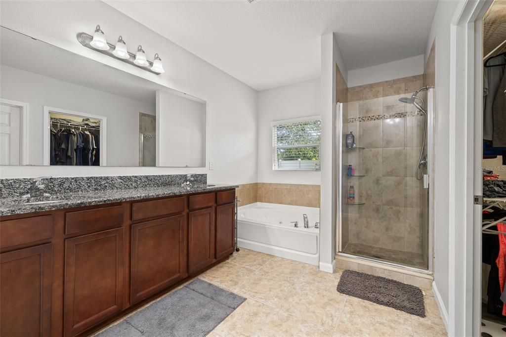 Bathroom, Dual Sink Vanities, Glass Shower, Interior