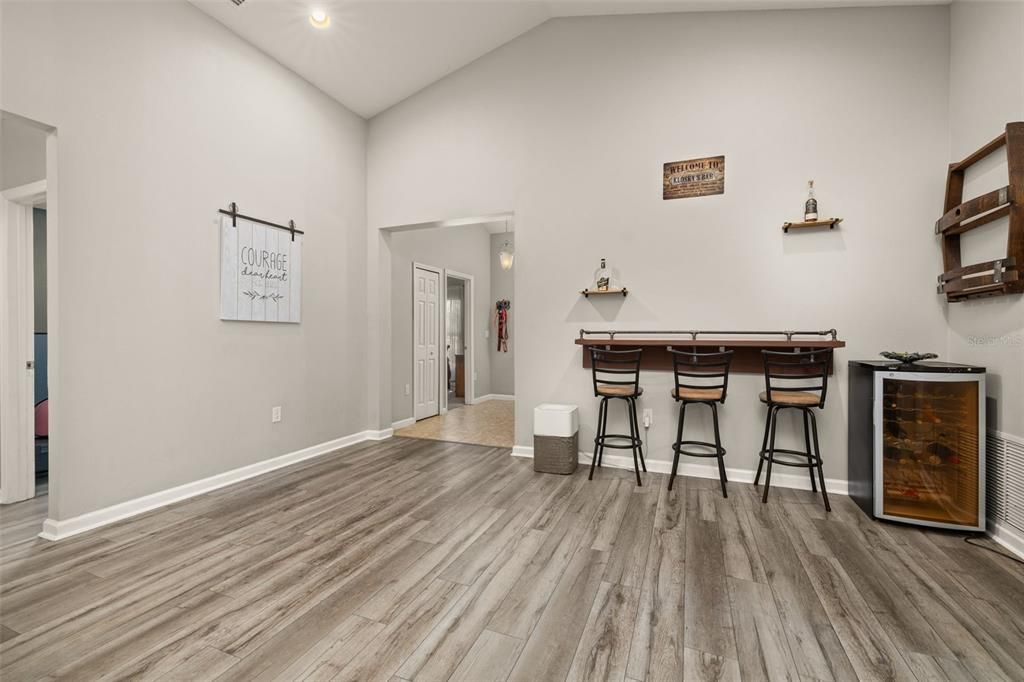 Interior, Recessed Lighting, Wood Texture Flooring