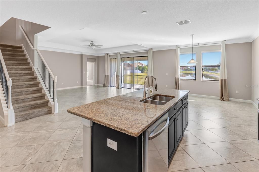Interior, Kitchen, Pendant Lights, Recessed Lighting