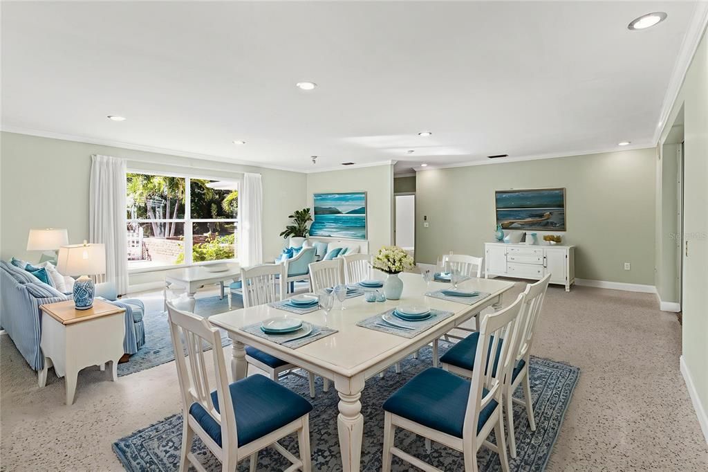 Dining room, Interior, Living room, Recessed Lighting