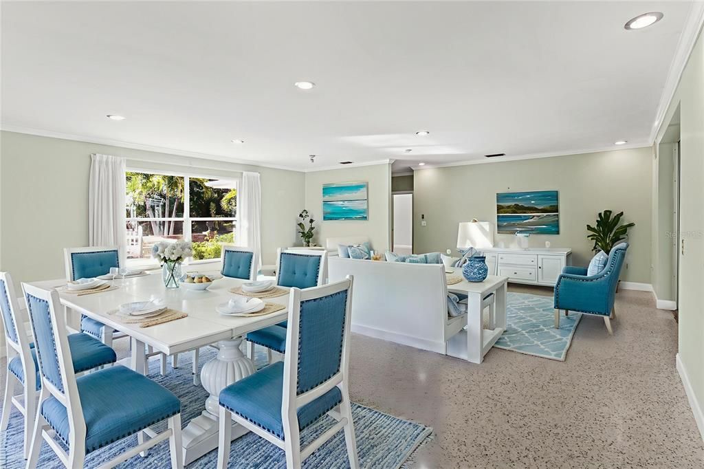 Dining room, Interior, Living room, Recessed Lighting