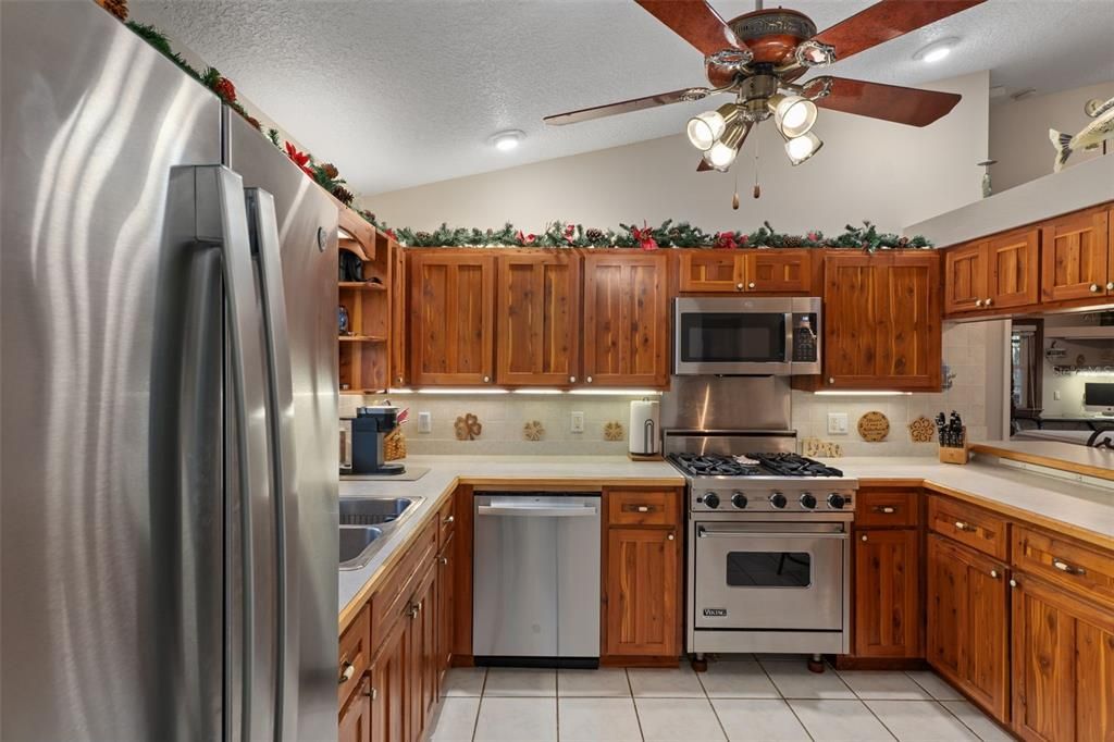 Interior, Kitchen, Recessed Lighting, Stainless Steel Appliances