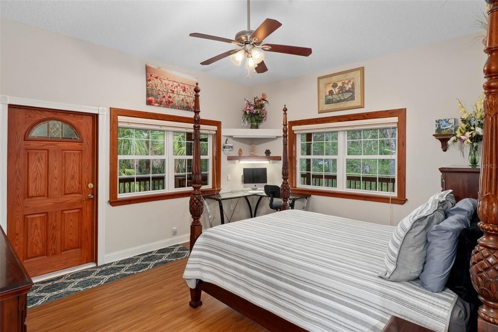 Bedroom, Interior, Wood Texture Flooring