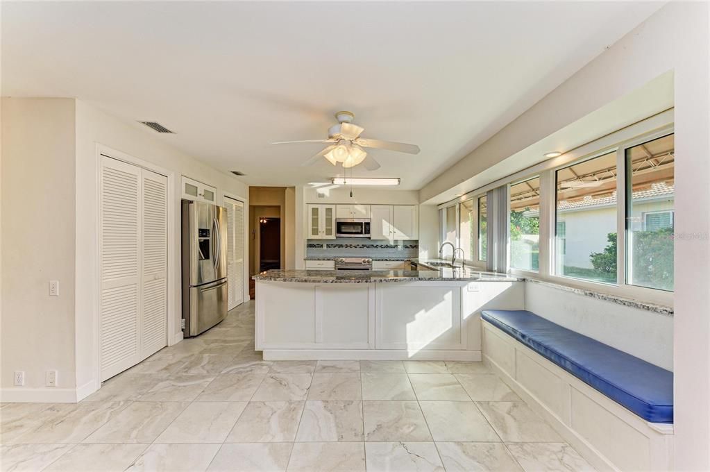 Interior, Kitchen, Marble, Stainless Steel Appliances