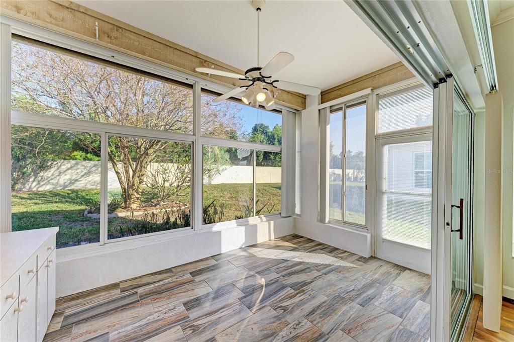 Interior, Sun Room, Wood Texture Flooring