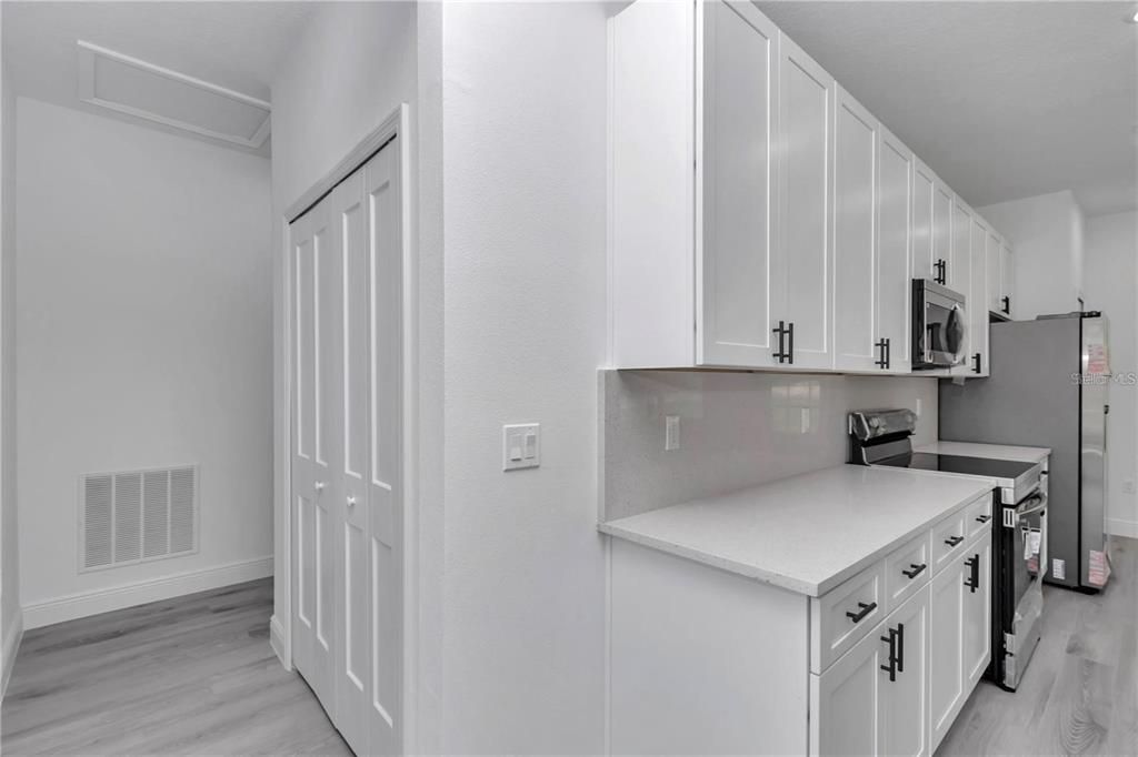 Interior, Kitchen, Wood Texture Flooring