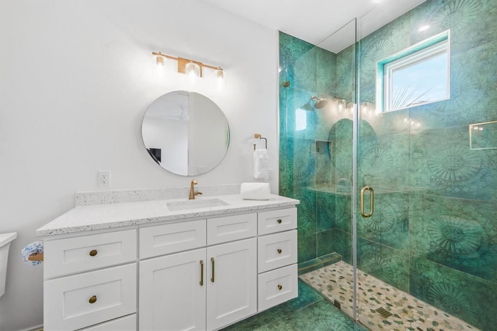 Bathroom, Glass Shower, Interior