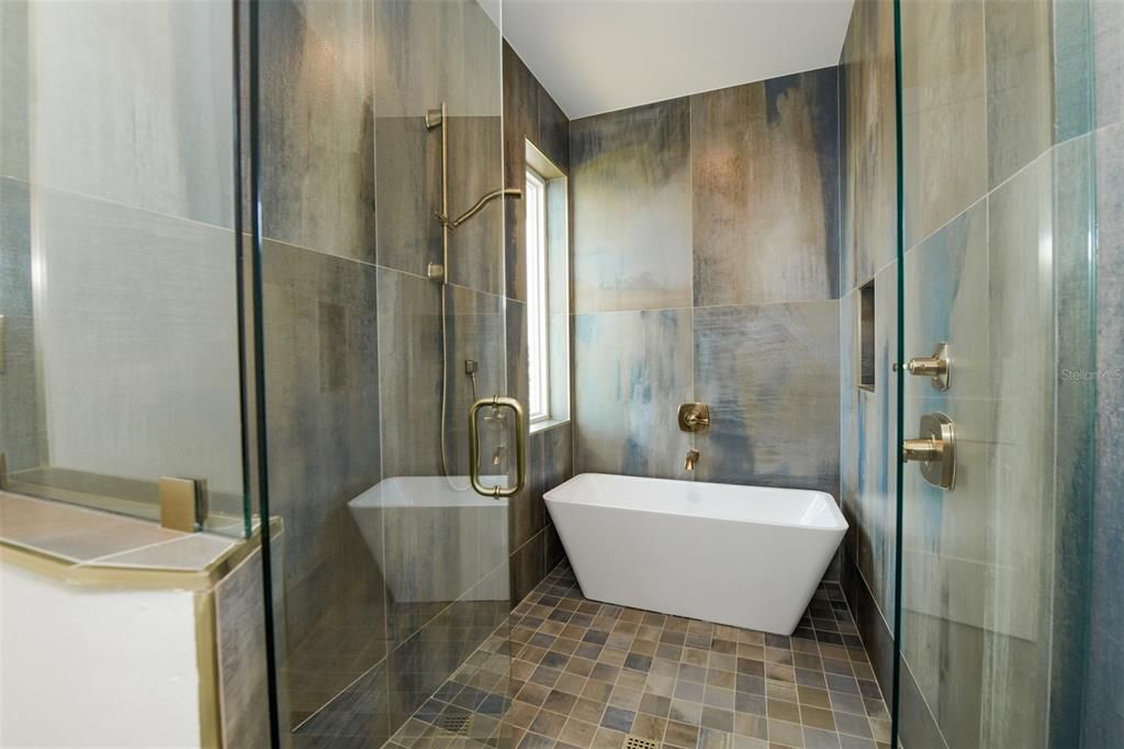 Bathroom, Free Standing Baths, Glass Shower, Interior