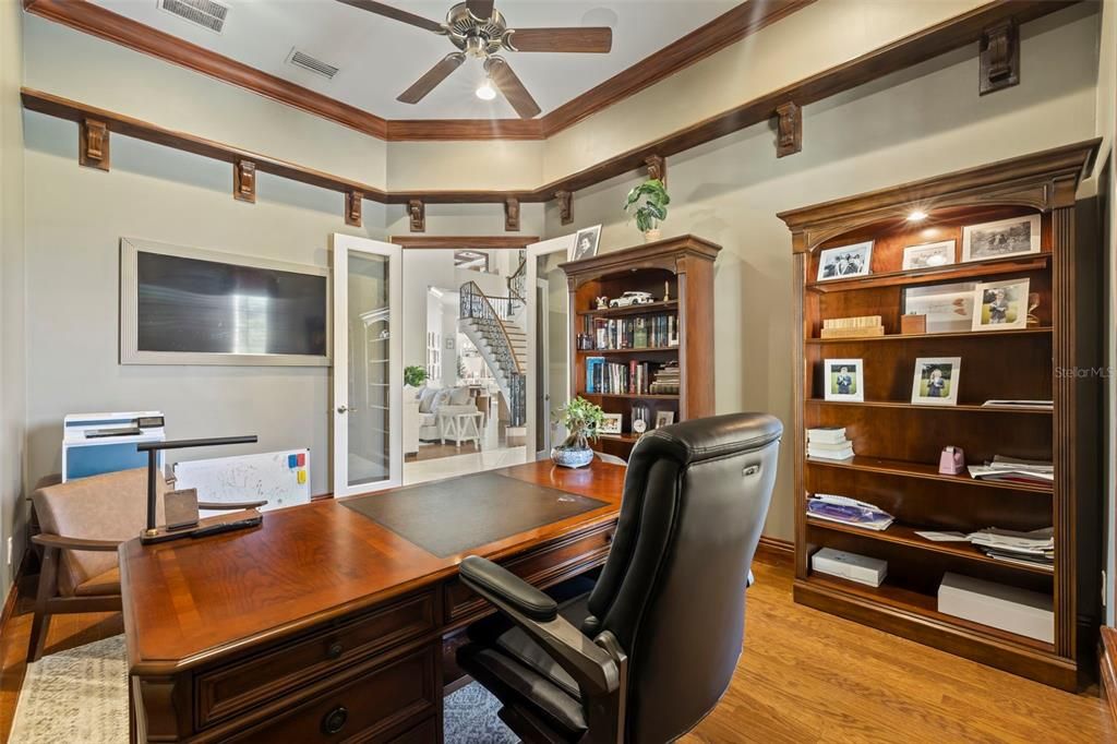 Home Office, Interior, Wood Texture Flooring