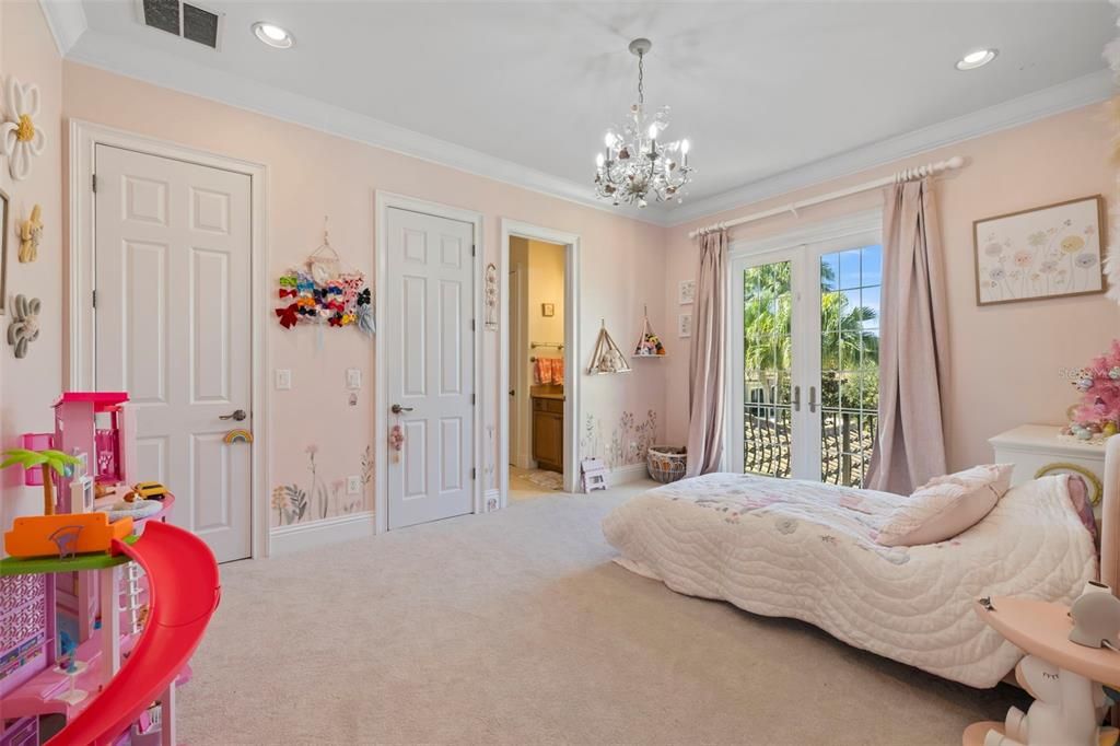 Bedroom, Chandelier, Interior, Recessed Lighting