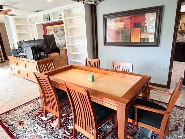 Dining room, Interior, Recessed Lighting