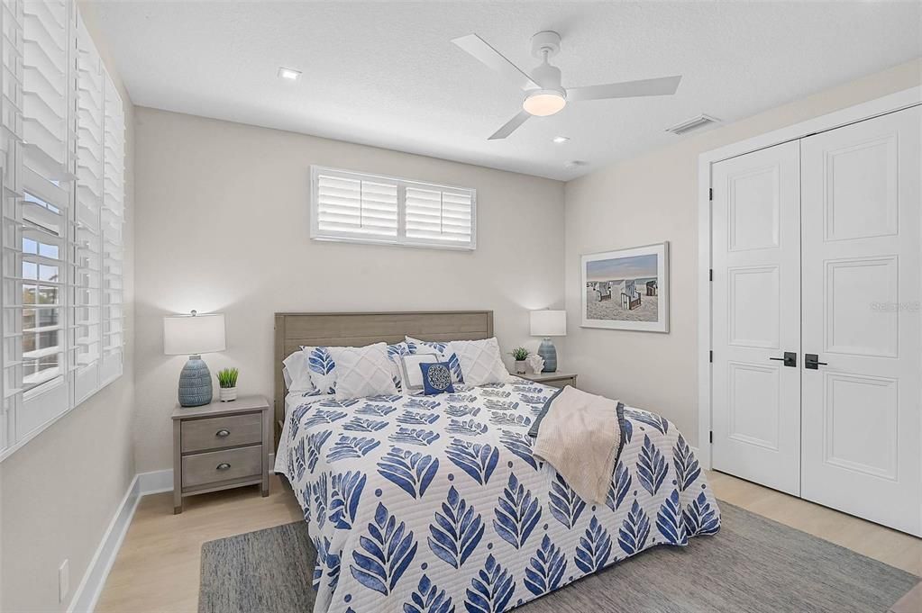 Bedroom, Interior, Recessed Lighting