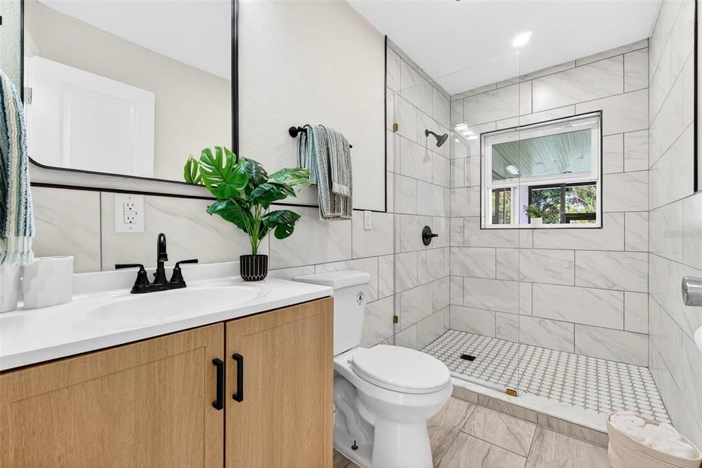 Bathroom, Interior, Marble Walls