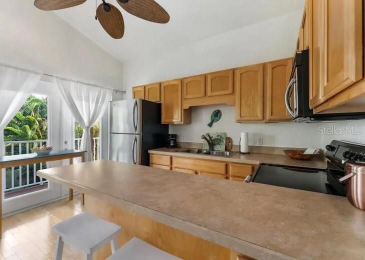 Interior, Kitchen, Wood Texture Flooring