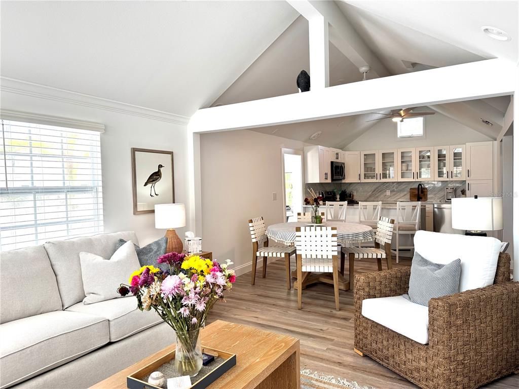 Dining room, Interior, Kitchen, Living room, Wood Texture Flooring