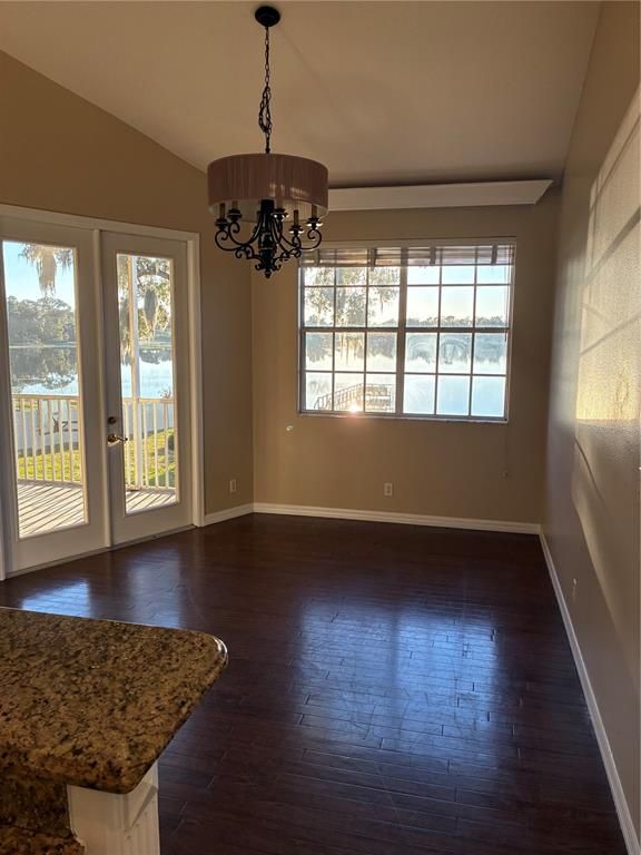 Chandelier, Empty room, Interior, Wood Texture Flooring