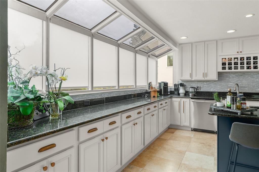 Glass Ceilings, Interior, Kitchen, Recessed Lighting, Stainless Steel Appliances