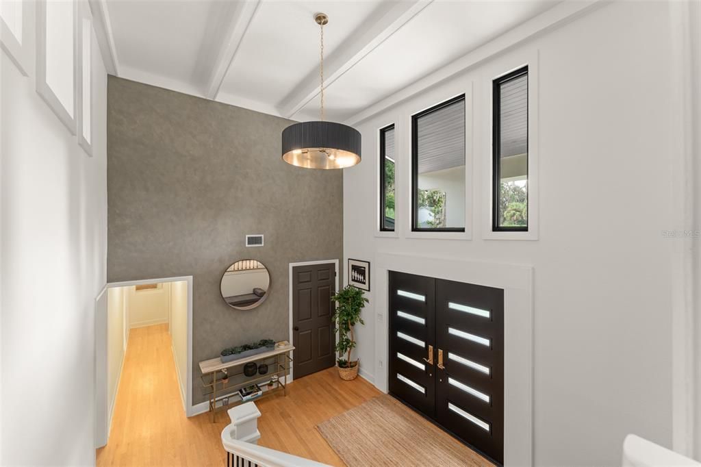 Interior, Pendant Lights, Wood Texture Flooring