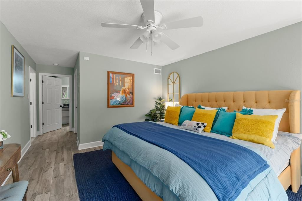 Bedroom, Interior, Wood Texture Flooring