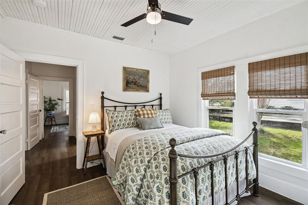 Bedroom, Interior, Wood Texture Flooring