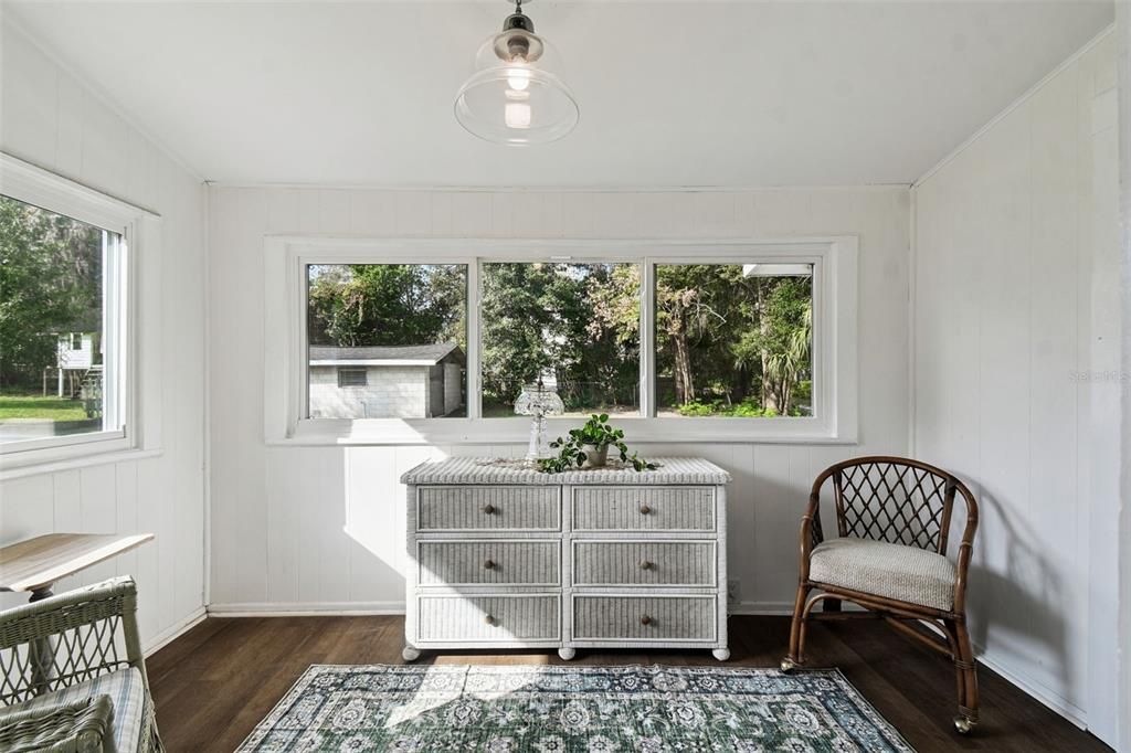 Interior, Sun Room, Wood Texture Flooring