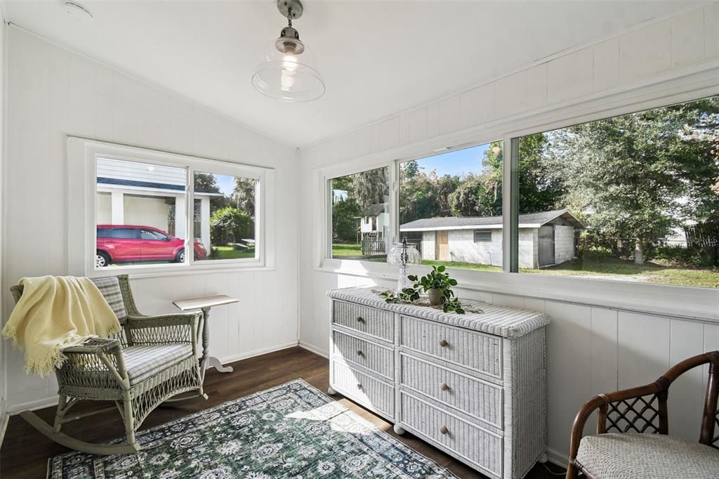 Interior, Sun Room, Wood Texture Flooring
