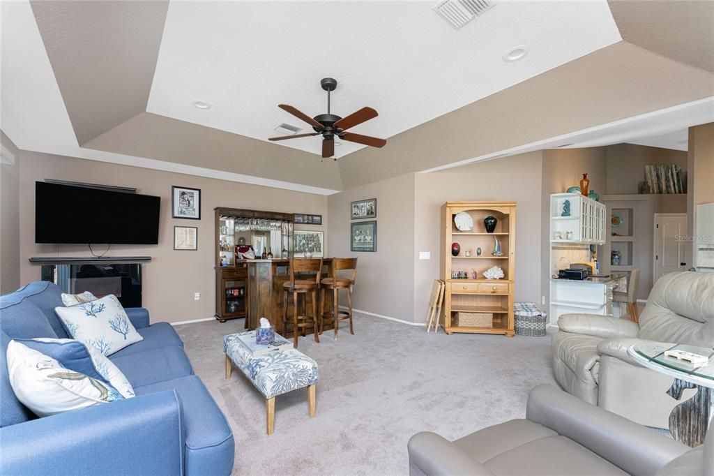 Interior, Living room, Recessed Lighting