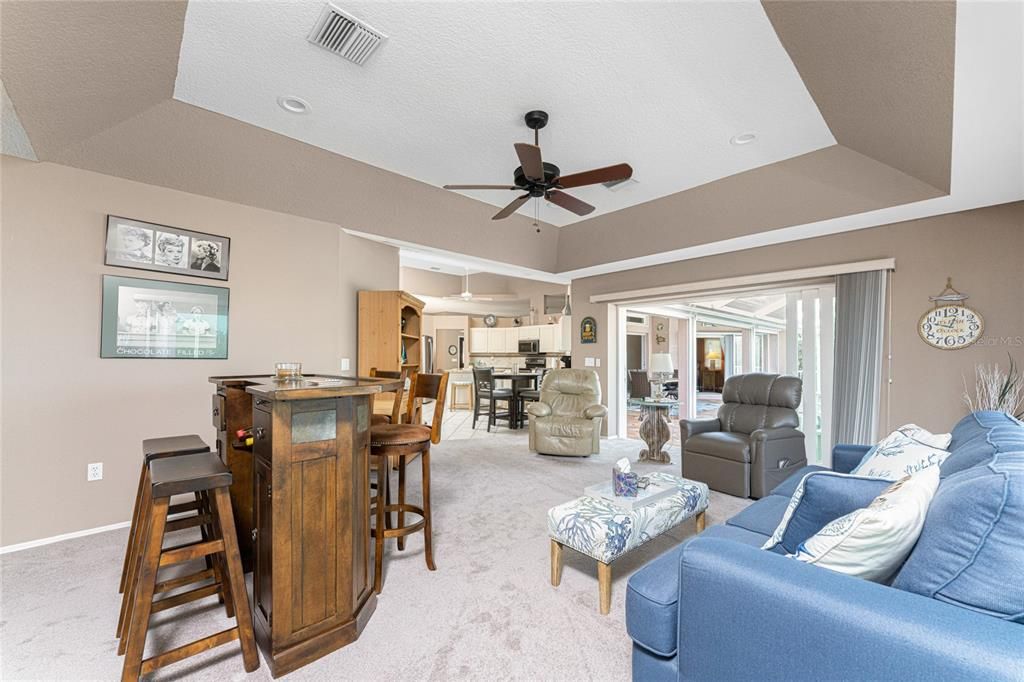 Interior, Kitchen, Living room, Recessed Lighting