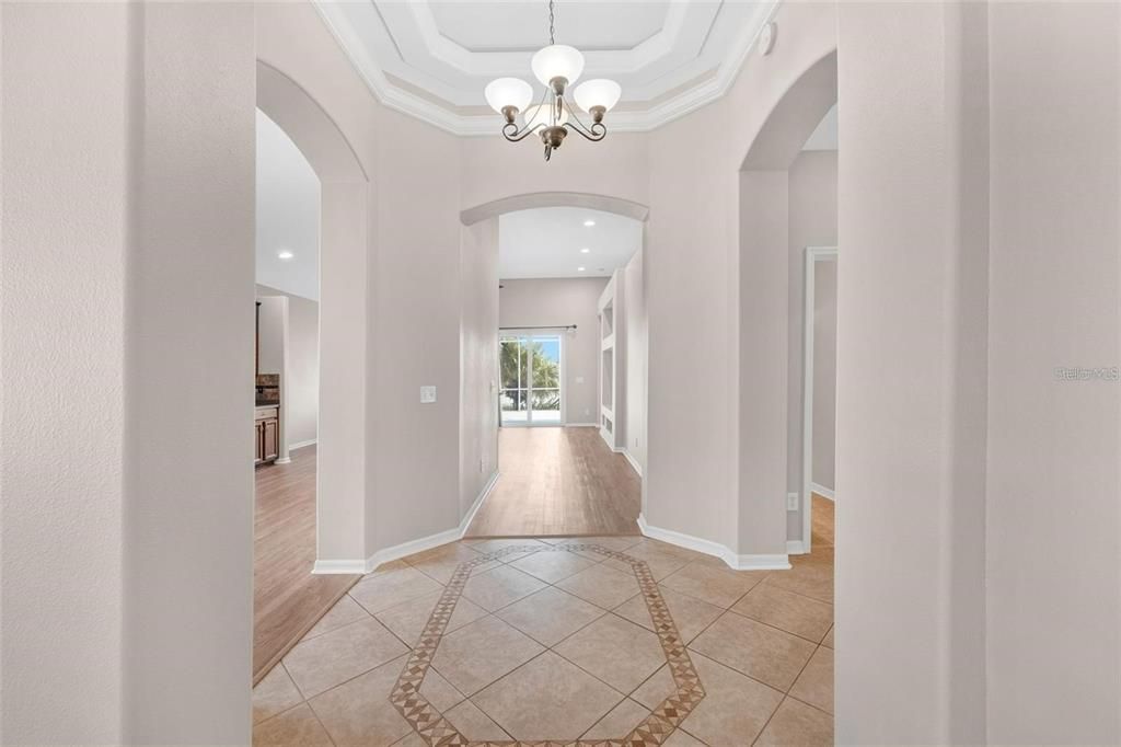 Chandelier, Interior, Recessed Lighting, Wood Texture Flooring