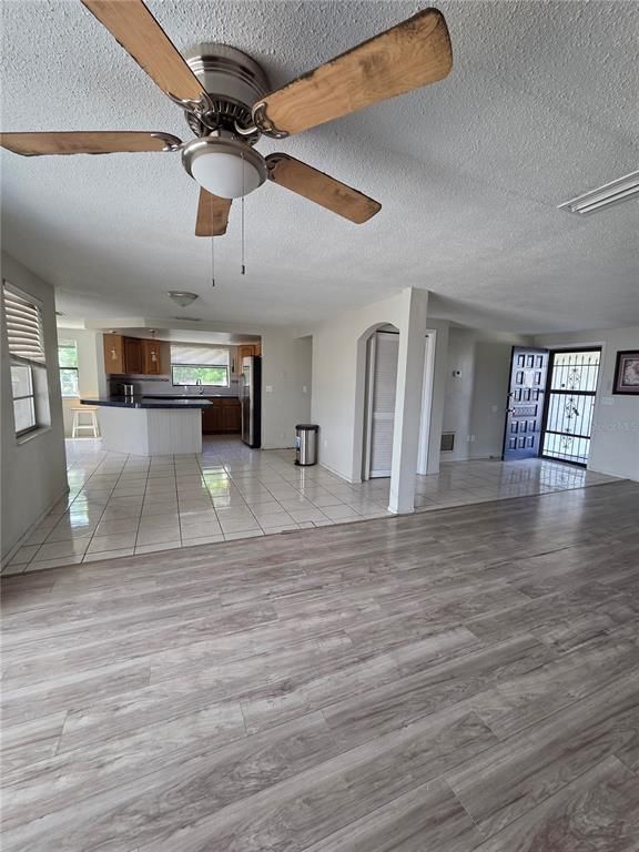 Empty room, Interior, Kitchen, Wood Texture Flooring