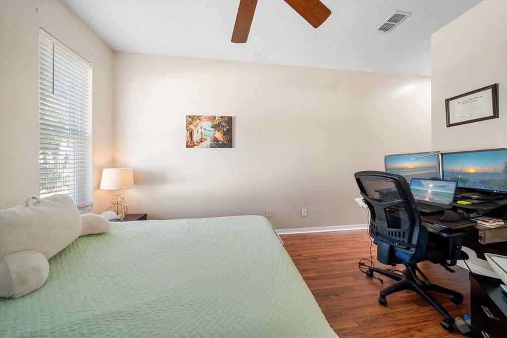 Bedroom, Home Office, Interior, Wood Texture Flooring