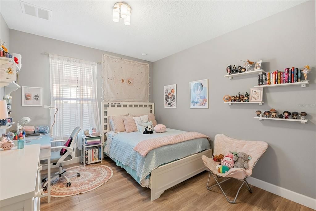 Bedroom, Home Office, Interior, Wood Texture Flooring